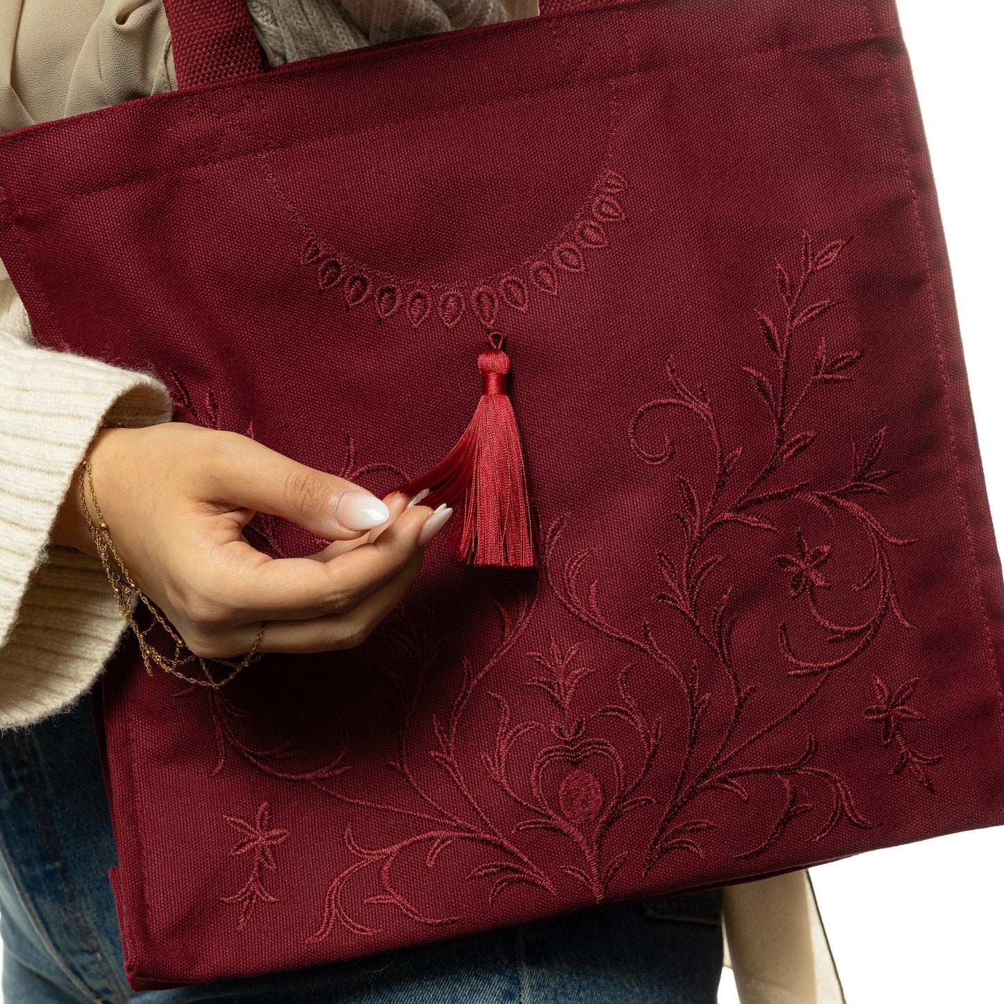 Mehndi Floral Tote