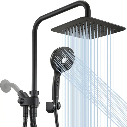 🚿 8 Inch Dual Rainfall Shower Head with 5 Spray Handheld