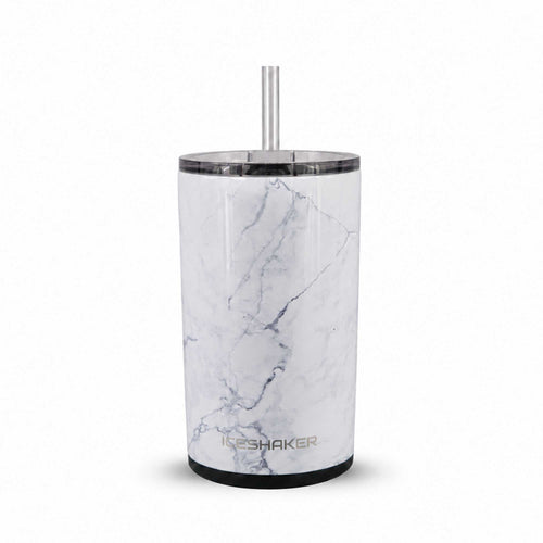 12oz Stainless Steel Mini Tumbler - White Marble
