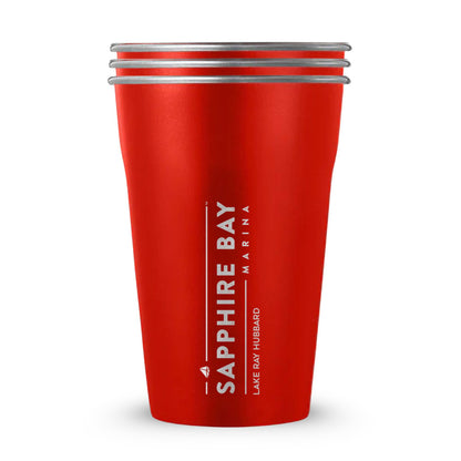 Sapphire Bay Marina Custom 20oz Stainless Steel Cups - 3 Pack