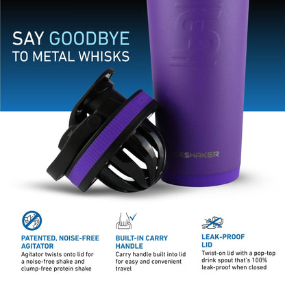 Ice Shaker Matte Series 26oz Shaker Bottle - Purple