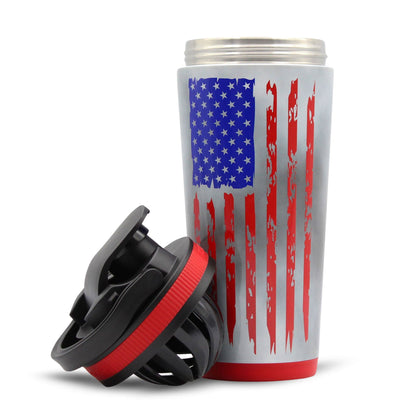 American Flag 26oz Ice Shaker Bundle