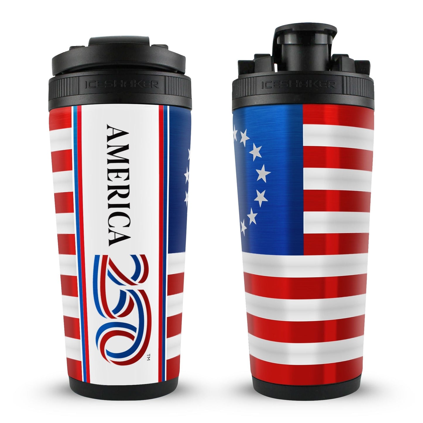 Ice Shaker Betsy Ross Flag 4D 26oz Ice Shaker