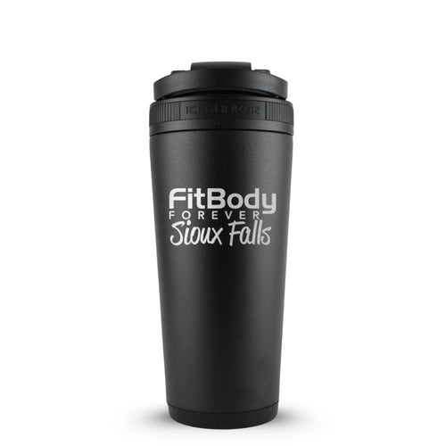CUSTOM Sioux Falls Fit Body Forever 26oz Ice Shaker - Black