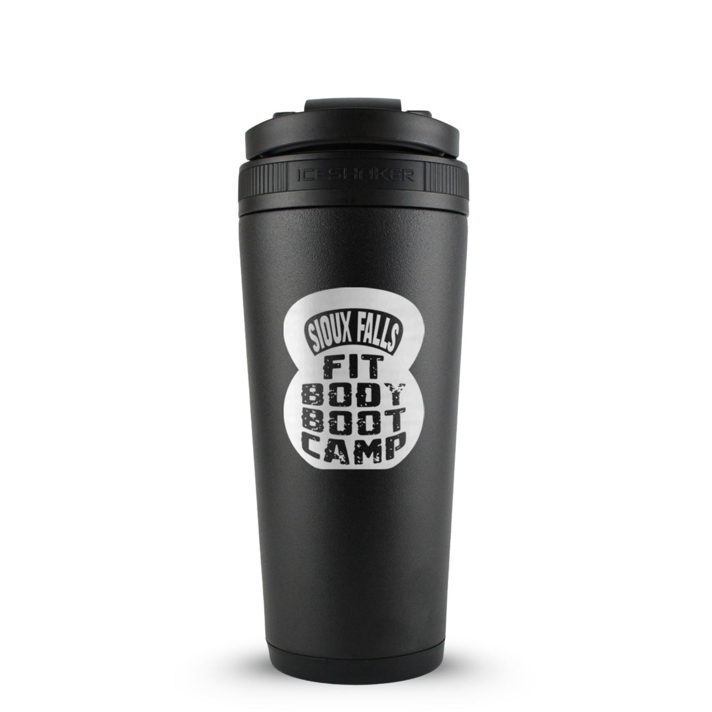 Custom Sioux Falls Fit Body Boot Camp Kettlebell 26oz Ice Shakers