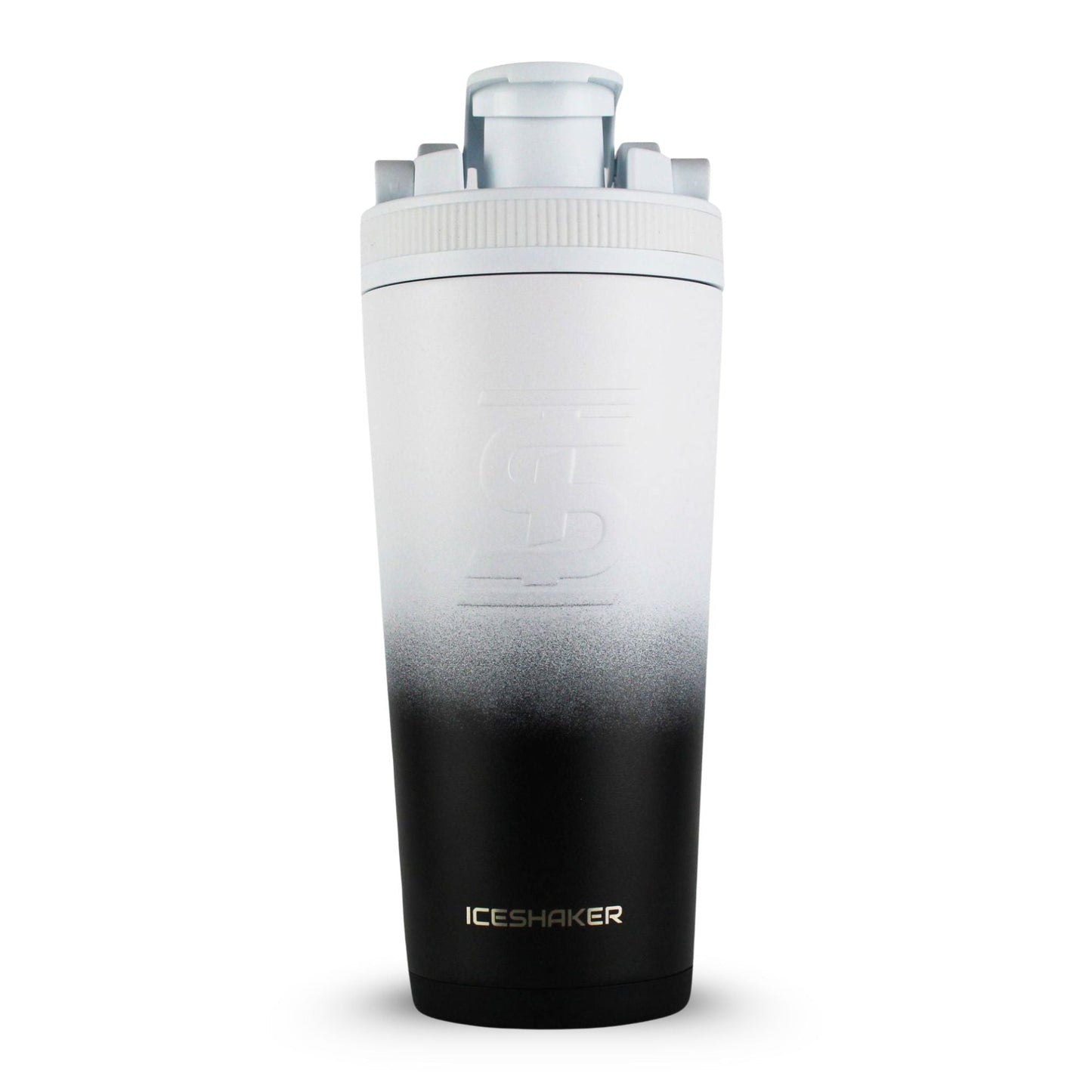 Ice Shaker Ombre Series 26oz Shaker Bottle - Black White Ombre