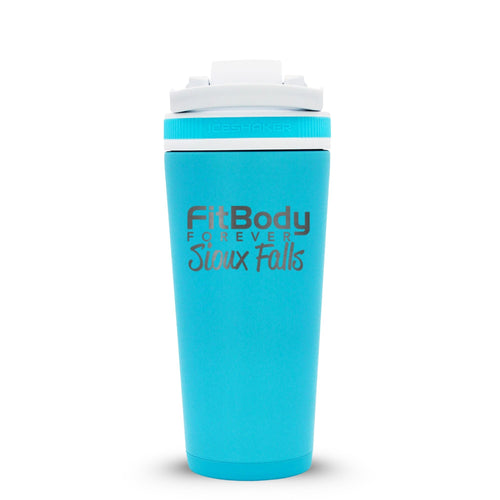 CUSTOM Sioux Falls Fit Body Forever 26oz Ice Shaker - Caribbean Blue