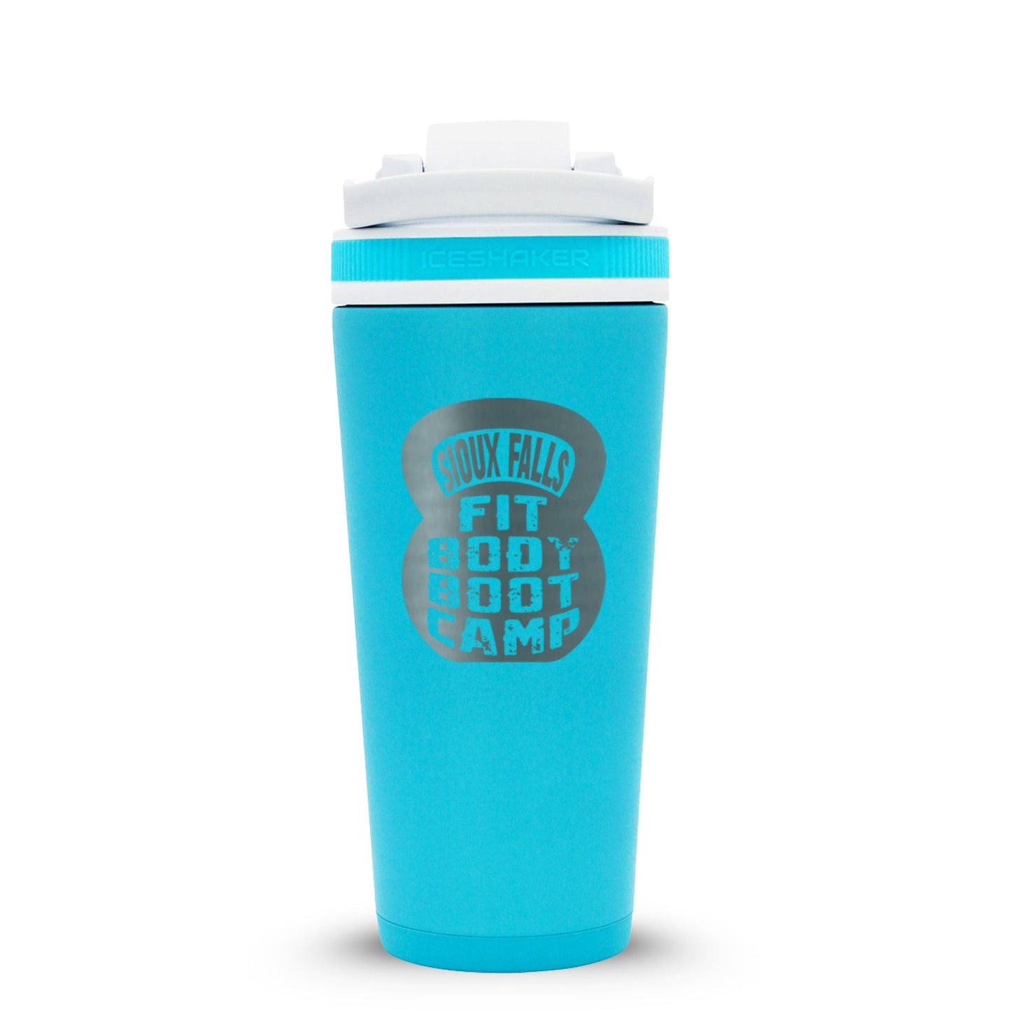 Custom Sioux Falls Fit Body Boot Camp Kettlebell 26oz Ice Shakers