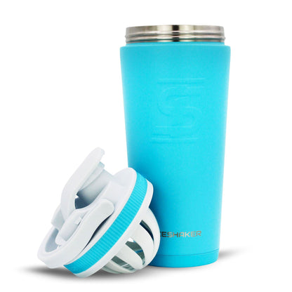 Caribbean Blue 26oz Ice Shaker Bundle