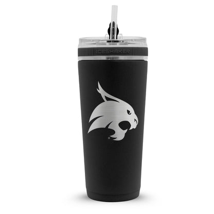 Officially Licensed Texas State Bobcats 26oz Flex Bottle - Black