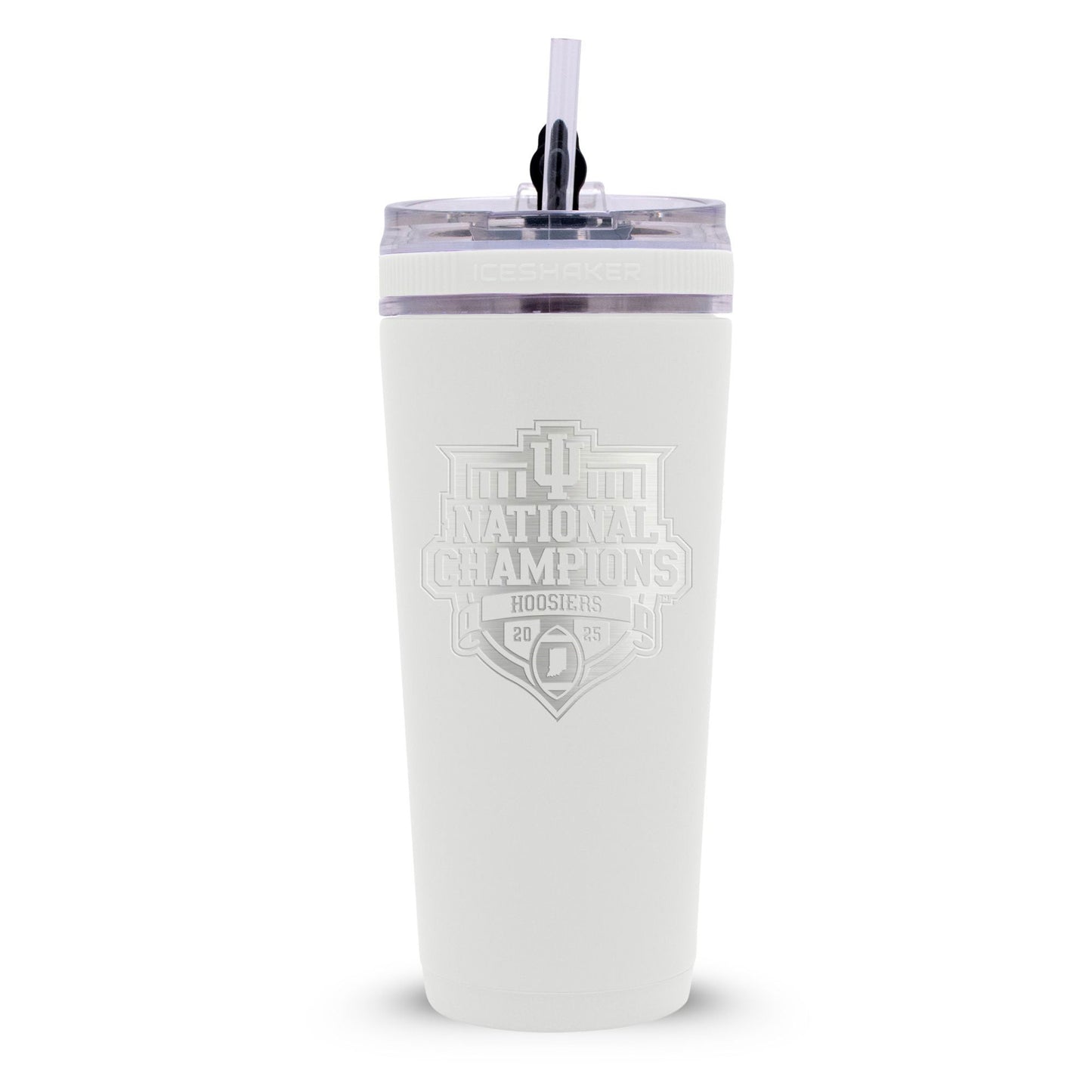 Indiana Hoosiers NCAA 2025 National Football Champs 26oz Flex Bottle