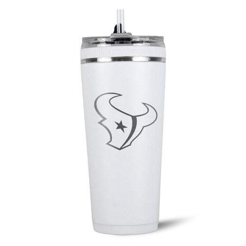 Officially Licensed Houston Texans 26oz Flex Bottle - White