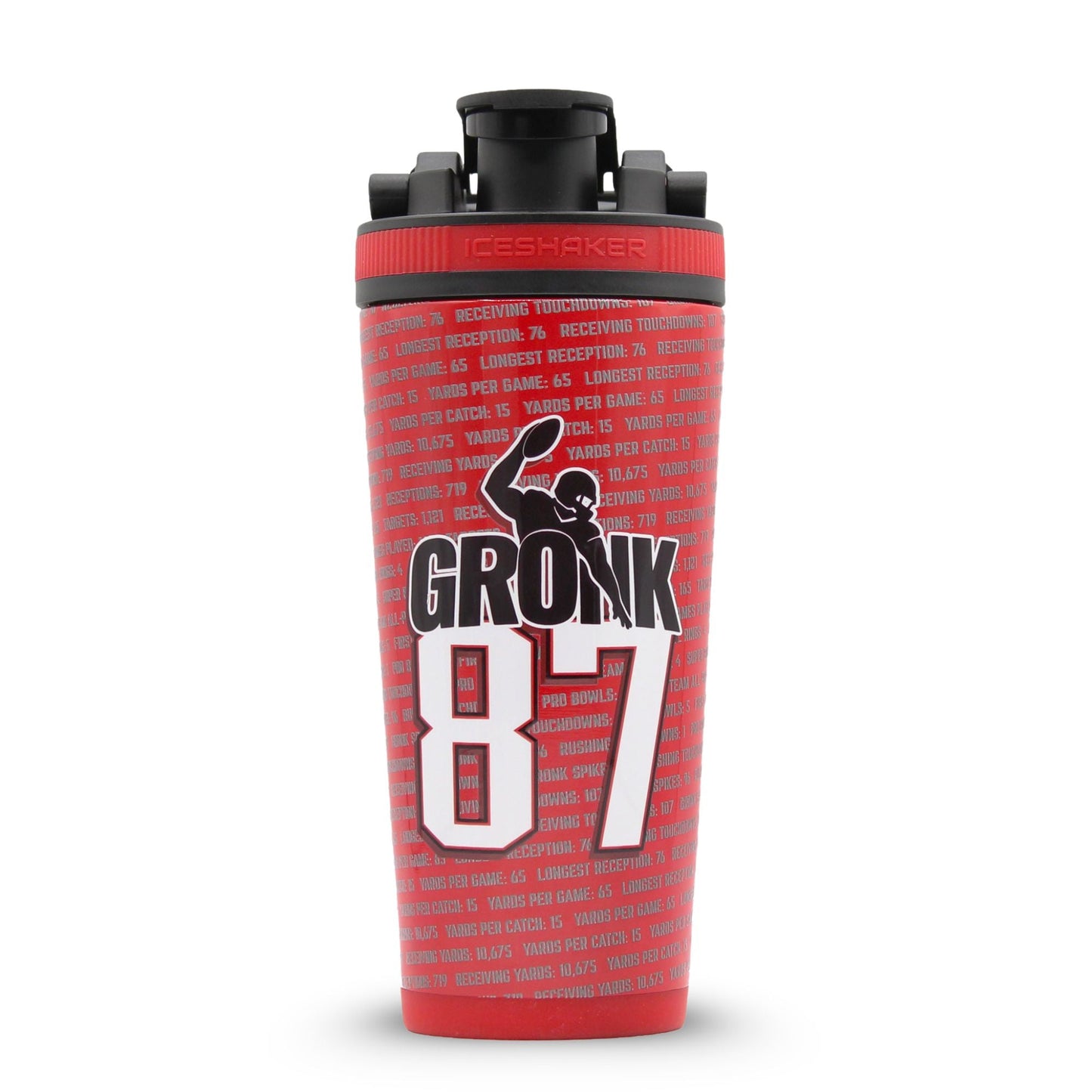 Ice Shaker 4D Series 26oz Shaker Bottle - Gronk 87 Record Breaker Edition