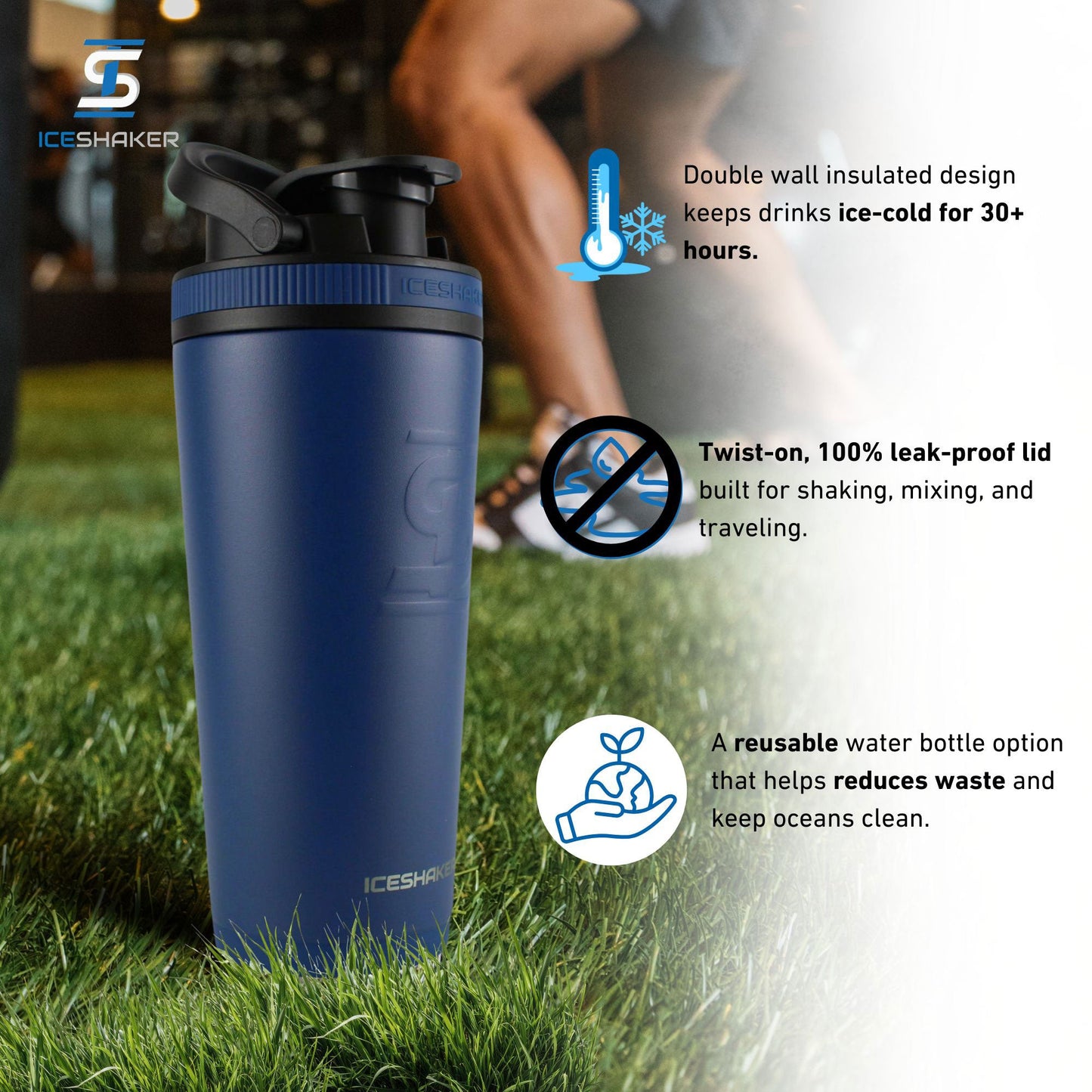 Officially Licensed Texas Rangers 26oz Ice Shaker