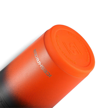 Ice Shaker Ombre Series 26oz Shaker Bottle - Orange Black Ombre