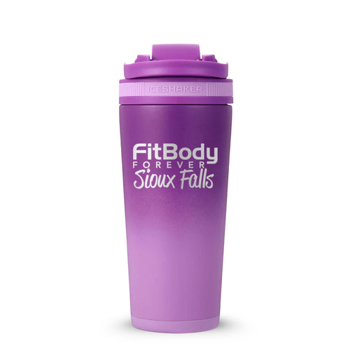 CUSTOM Sioux Falls Fit Body Forever 26oz Ice Shaker - Color Rush Purple