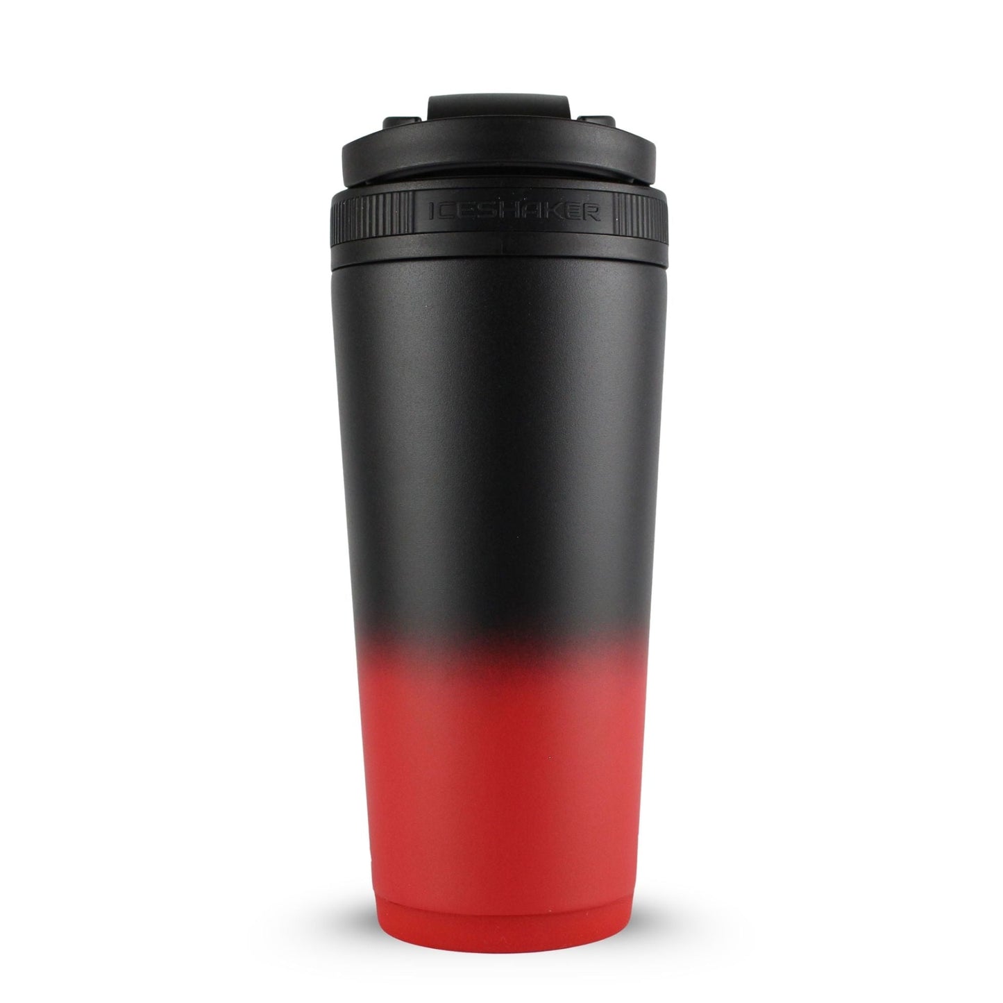 Ice Shaker Ombre Series 26oz Shaker Bottle - Red Black Ombre