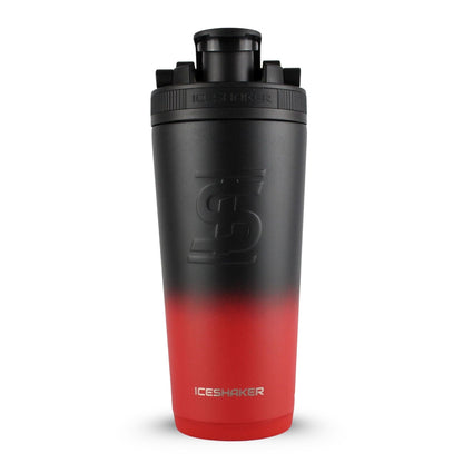 Ice Shaker Ombre Series 26oz Shaker Bottle - Red Black Ombre