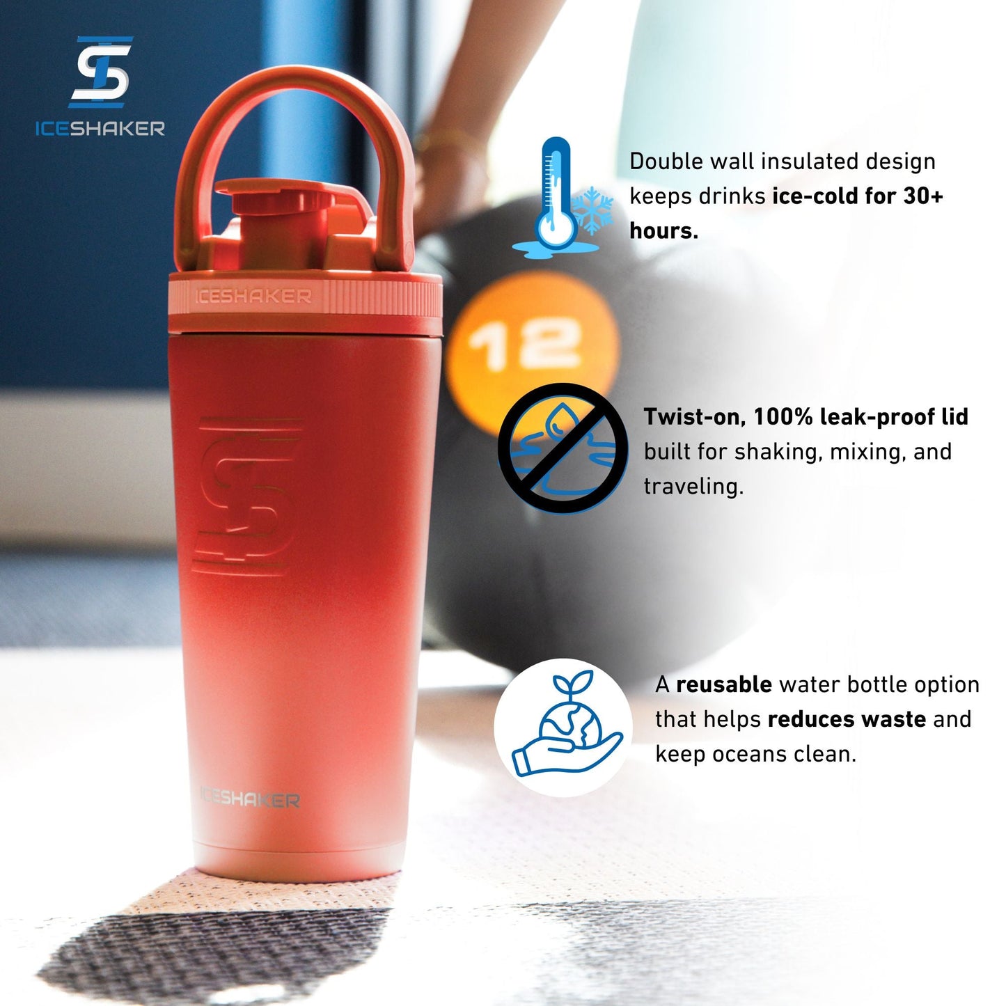 Custom Sioux Falls Fit Body Boot Camp Kettlebell 26oz Ice Shakers