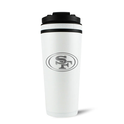 Officially Licensed San Francisco 49ers 26oz Ice Shaker - White