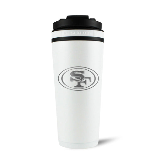 Officially Licensed San Francisco 49ers 26oz Ice Shaker - White