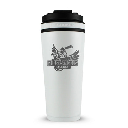 Custom Ghost Angels Baseball 26oz Ice Shaker
