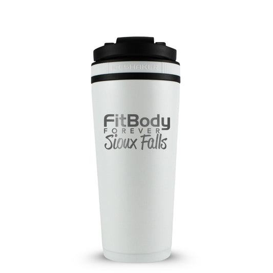 CUSTOM Sioux Falls Fit Body Forever 26oz Ice Shaker - White