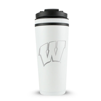Officially Licensed University of Wisconsin 26oz Ice Shaker - White
