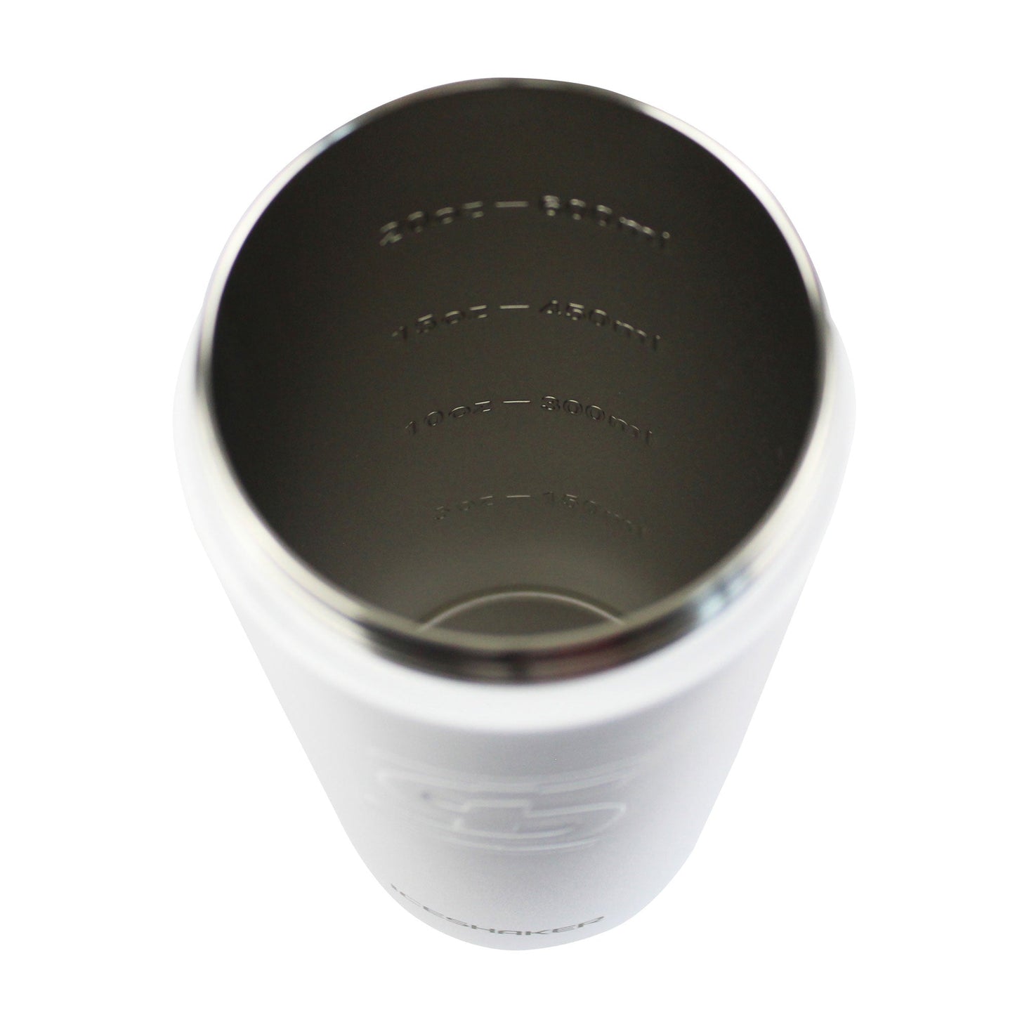 Pure Barre 26oz Ice Shaker - White