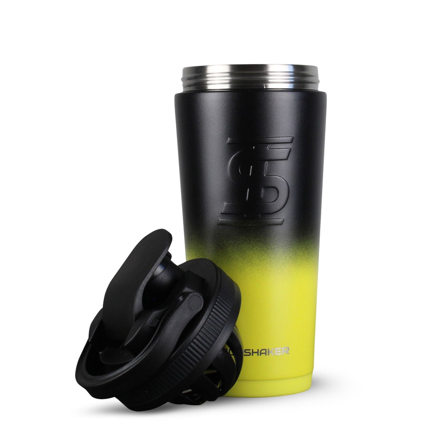 Ice Shaker Ombre Series 26oz Shaker Bottle - Yellow Black Ombre