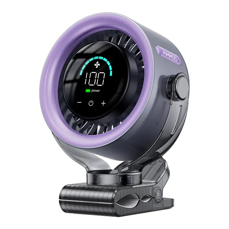 Turbo Desk Fan: 100 Speeds, Quiet & Rechargeable