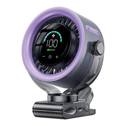 Turbo Desk Fan: 100 Speeds, Quiet & Rechargeable
