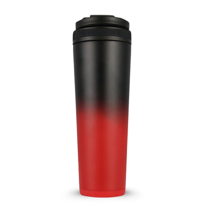 32oz Ice Shaker - Red Black Ombre