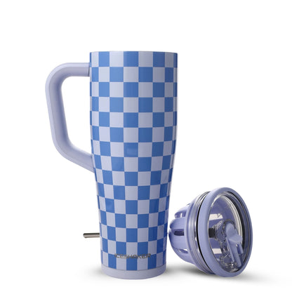 Ice Shaker Blue Checkers Legend Series Shaker Tumbler