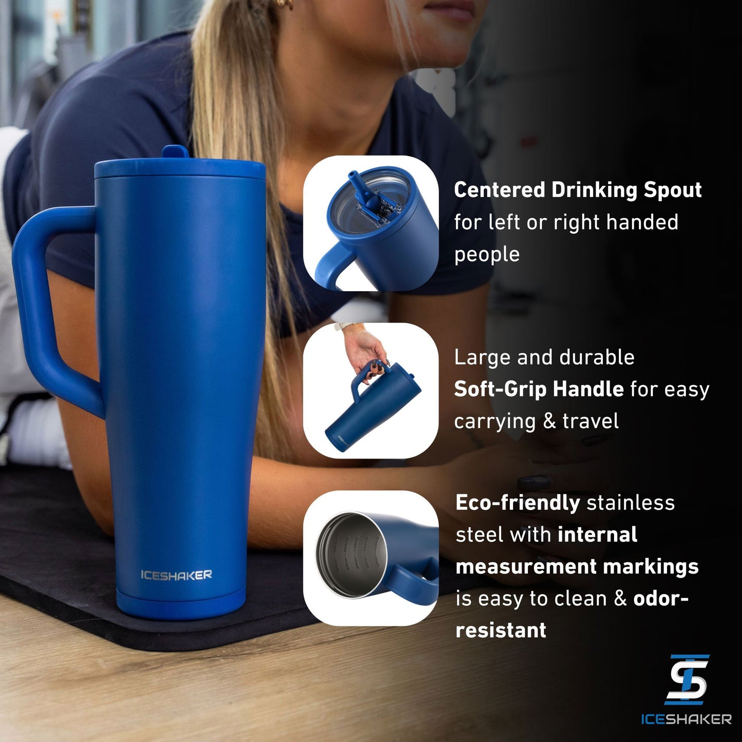 32oz Legend Series Shaker Bottle - Navy