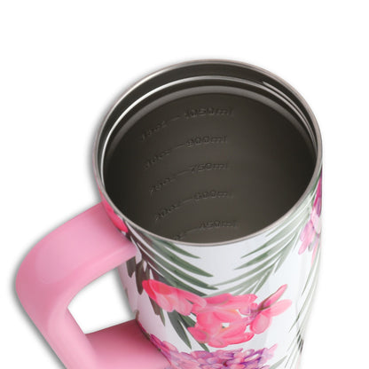 40oz Legend Series Shaker Bottle - Pink Hydrangea