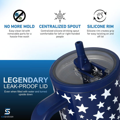 40oz Legend Series Shaker Bottle - Star Spangled