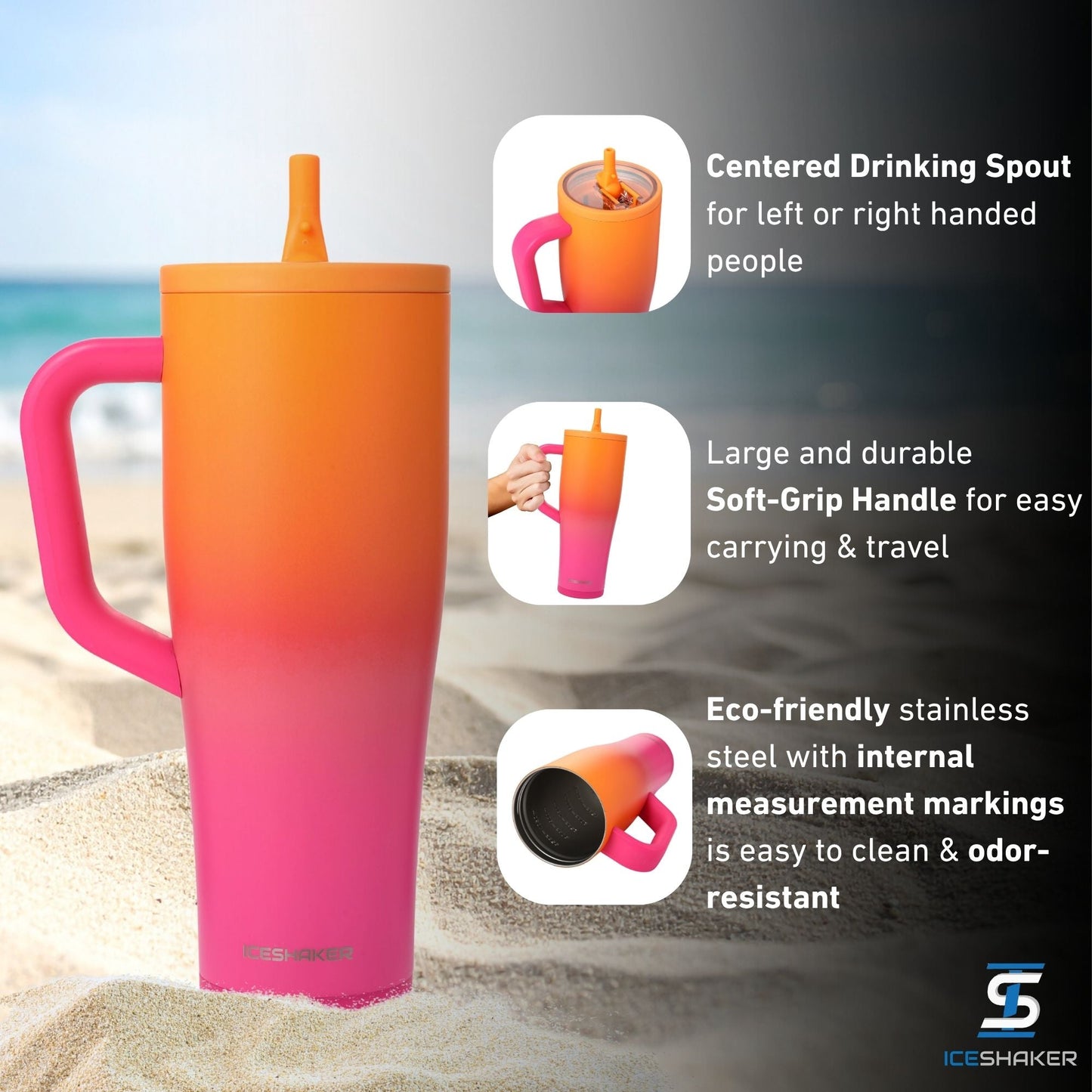 Ice Shaker Sunkissed Legend Series Shaker Tumblers