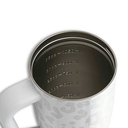 40oz Legend Series Shaker Bottle - White Leopard