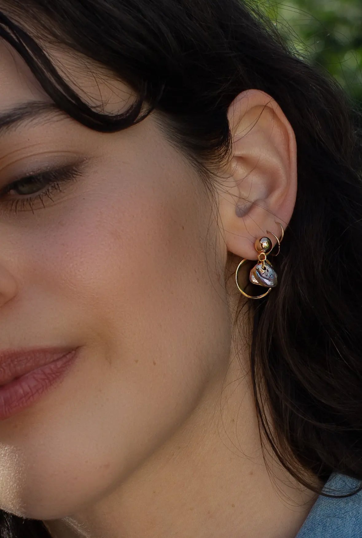 pearl of the party layered earring