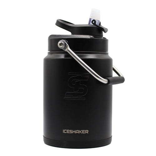 Half Gallon Jug with Silicone Base - Black