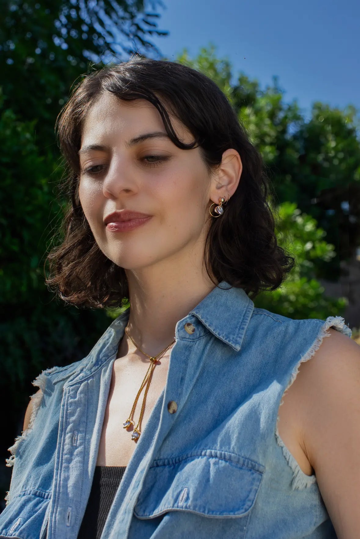 pearl of the party bolo necklace