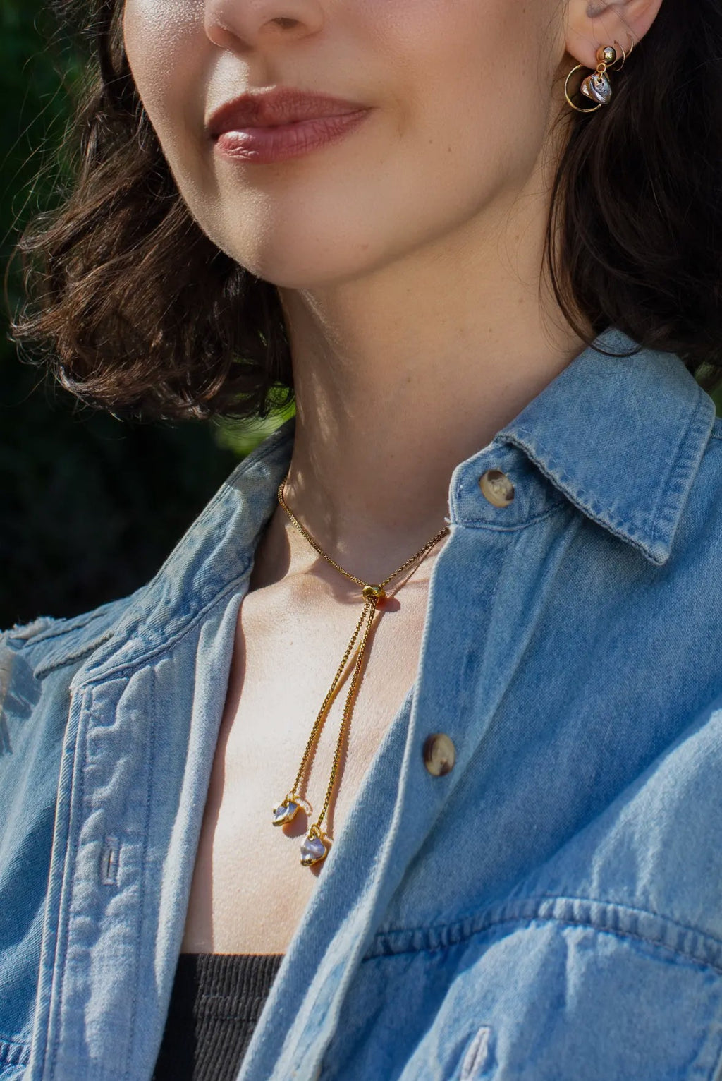 pearl of the party bolo necklace