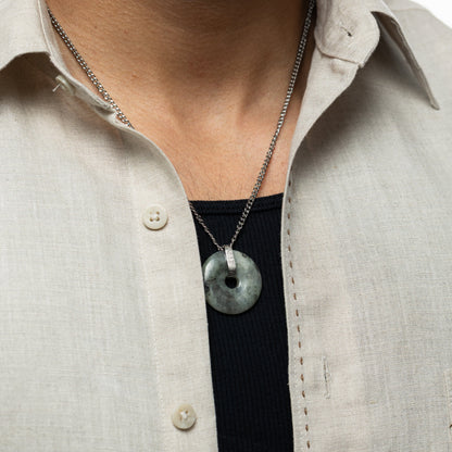 “Surely in the remembrance of Allah, hearts find comfort” Stone Necklace
