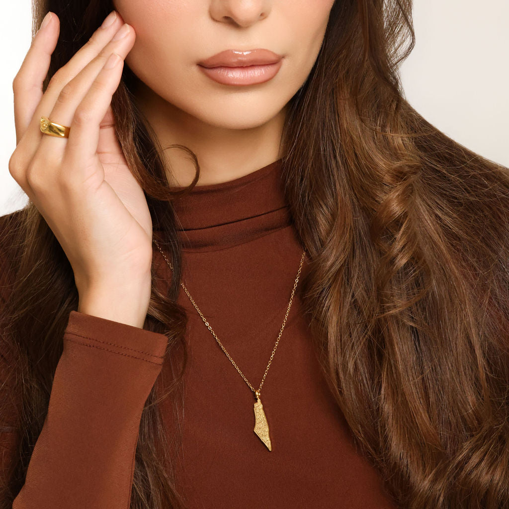 Ayatul Kursi Country Map Necklace | Women