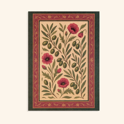 Palestinian Blooms Greeting Card