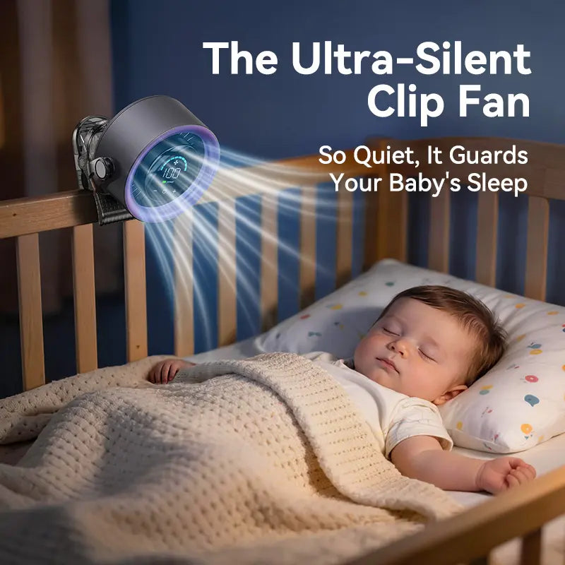 Turbo Desk Fan: 100 Speeds, Quiet & Rechargeable