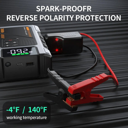 5000A Car Jump Starter with 150 PSI Air Compressor