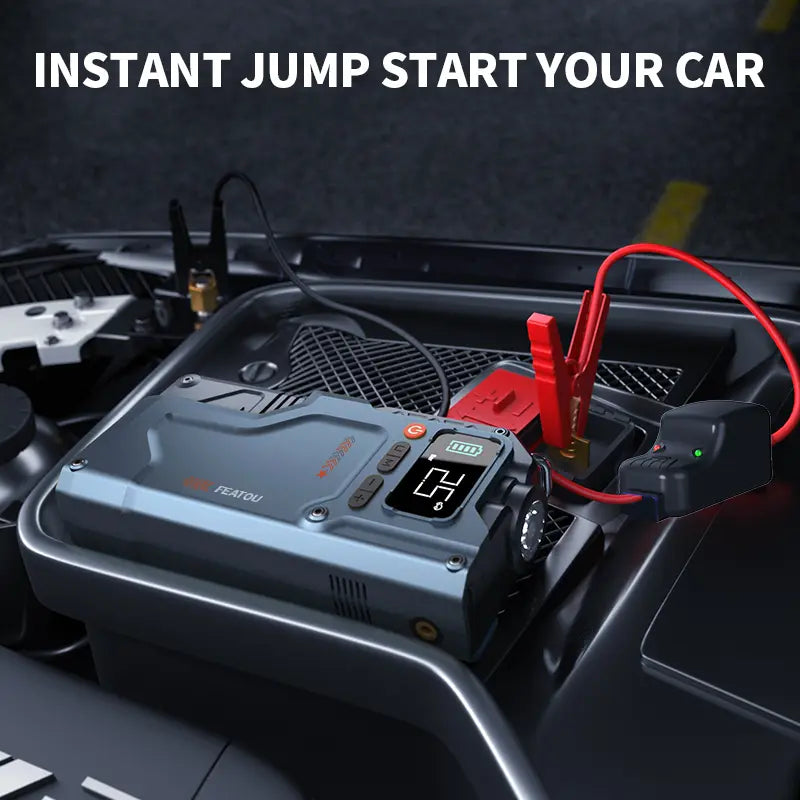 Portable Car Jump Starter with Air Compressor 16800mAh
