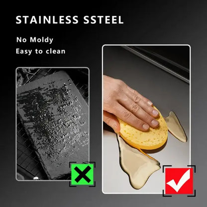 Stainless Steel Non-Slip Kitchen Cutting Board